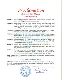 Proclamation by the Mayor